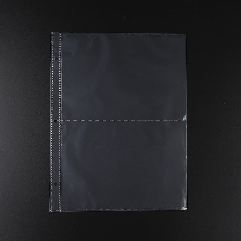 Knjiga za stranice certifikata s 3- i 4-rupe; materijal PP/CPP/OPP; otisak logotipa; prilagodba i licencirana privatna marka.