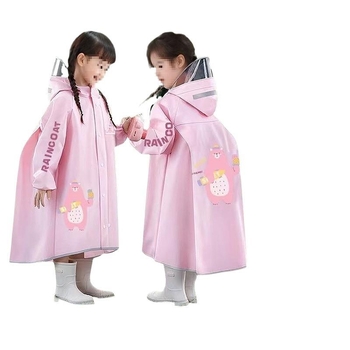 Poncho EVA pentru copii, unisex, potrivit pentru grădiniță și școală, cu logo imprimat