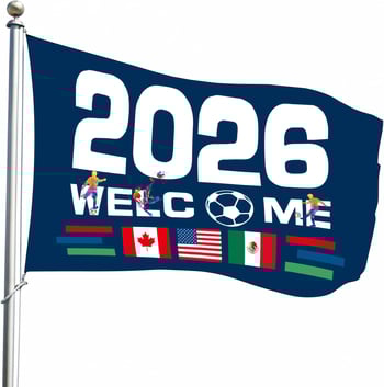 Prilagođene zastavice i fan zastavice za navijače nogometa – Svjetsko prvenstvo 2026: tkanina zastavice, mogućnost otiska logotipa, prilagodba