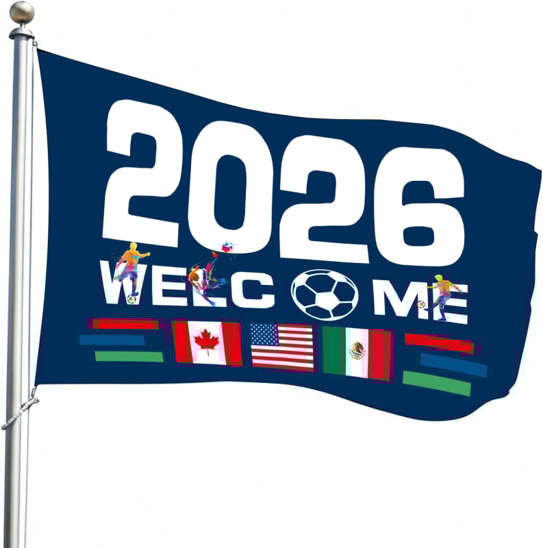 Prilagođene zastavice i fan zastavice za navijače nogometa – Svjetsko prvenstvo 2026: tkanina zastavice, mogućnost otiska logotipa, prilagodba