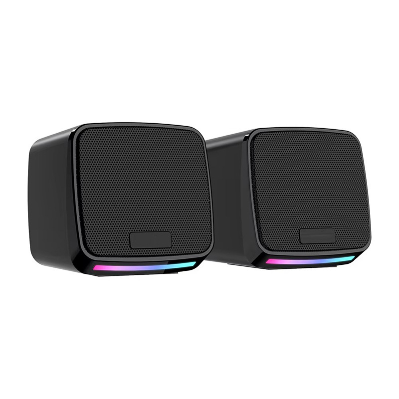 2-καναλικά USB ηχεία υπολογιστή, είσοδος 3,5 mm, ισχύς εξόδου 6W, εύρος 100 Hz-20 kHz, SNR >= 70 dB