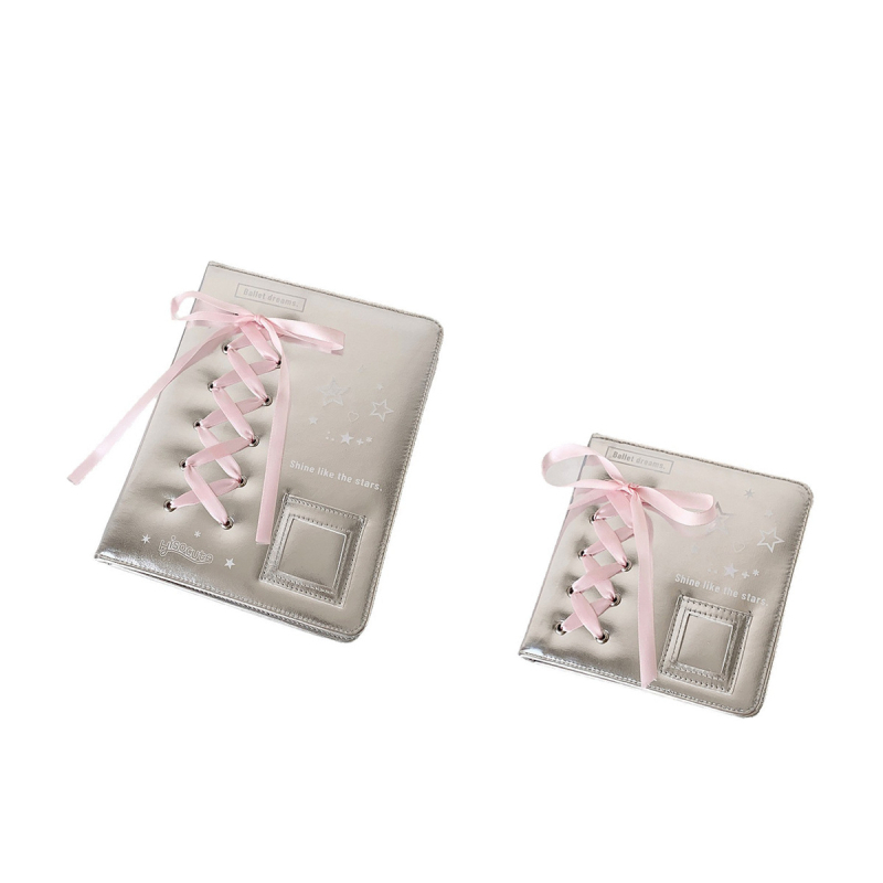 HISOCUTE PU kožni fotoalbum s rastavljivim listovima, vezanje vrpcom i spremište za Polaroid kartice – idealan poklon