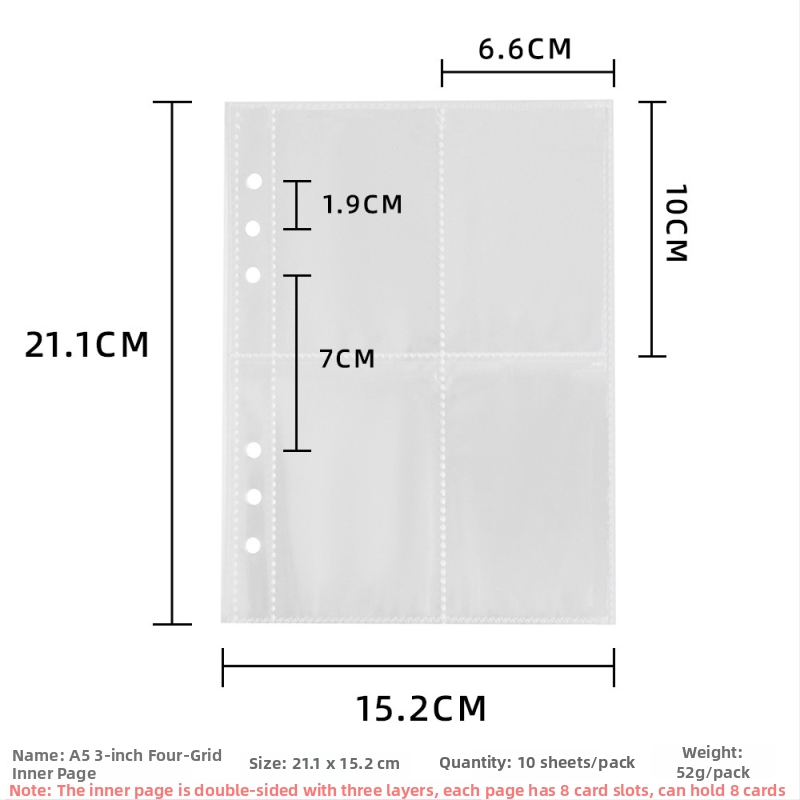 HISOCUTE PU kožené fotoalbum s voľnými stranami, väzba na listy a úložisko pre Polaroid karty, vhodné ako darček