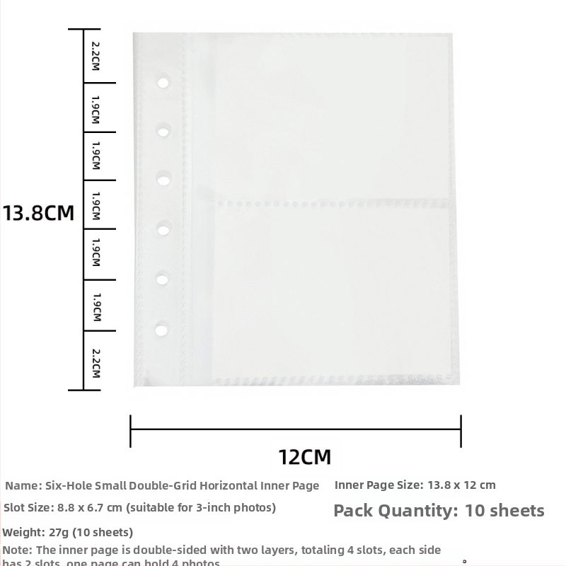 HISOCUTE PU kožené fotoalbum s voľnými stranami, väzba na listy a úložisko pre Polaroid karty, vhodné ako darček