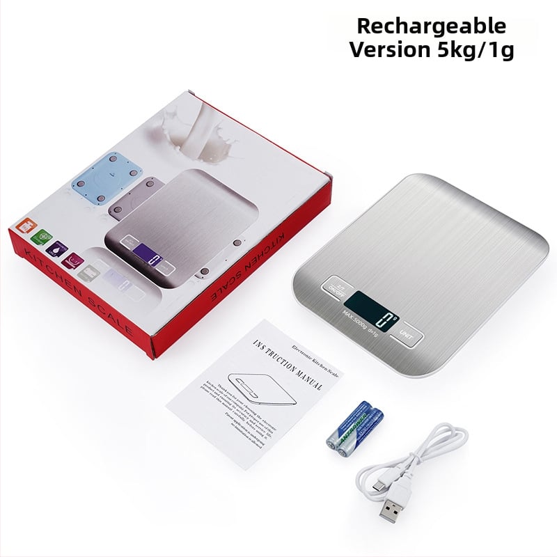 DH-2012 Κουζινική ηλεκτρονική ζυγαριά – φορητή, υψηλής ακρίβειας από 5 kg/1 g έως 10 kg/1 g, ηλεκτρονική μέτρηση, τροφοδοσία με 2 μπαταρίες