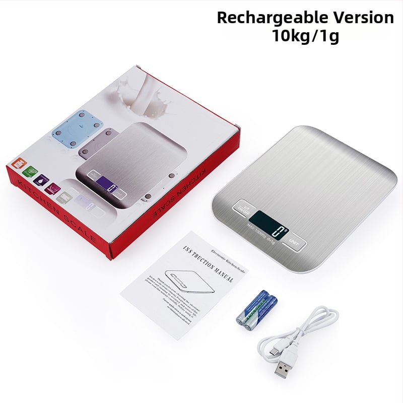 DH-2012 Κουζινική ηλεκτρονική ζυγαριά – φορητή, υψηλής ακρίβειας από 5 kg/1 g έως 10 kg/1 g, ηλεκτρονική μέτρηση, τροφοδοσία με 2 μπαταρίες