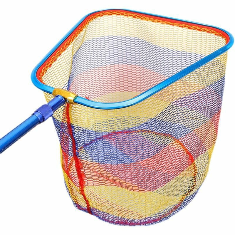 Aluminijska mrežna glava s dubokim mrežastim džepom, brzo sušeći i otporan na ogrebotine kuka — promjer 45 mm, dubina 30 mm, grube oči, nosivost 10 kg