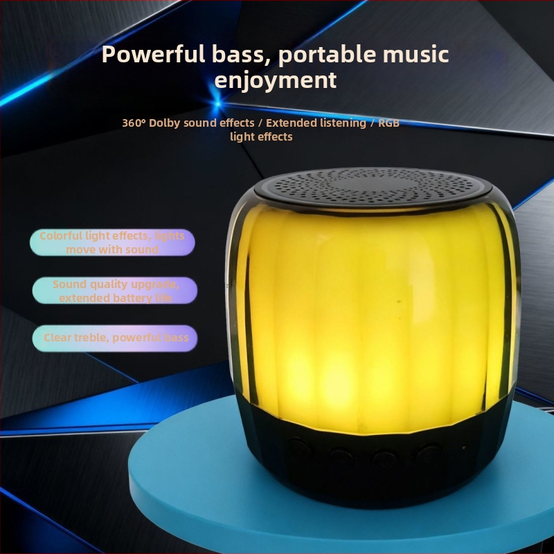 Bluetooth zvučnik s dinamičnim LED osvjetljenjem, TWS, prijenosni mini zvučnik 5W