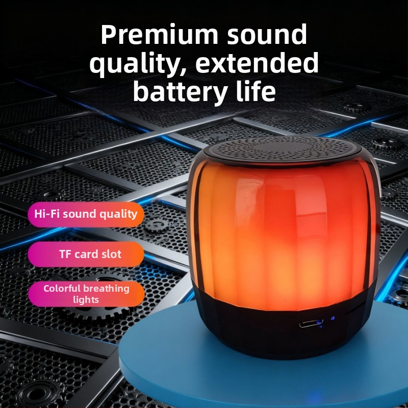 Bluetooth zvučnik s dinamičnim LED osvjetljenjem, TWS, prijenosni mini zvučnik 5W