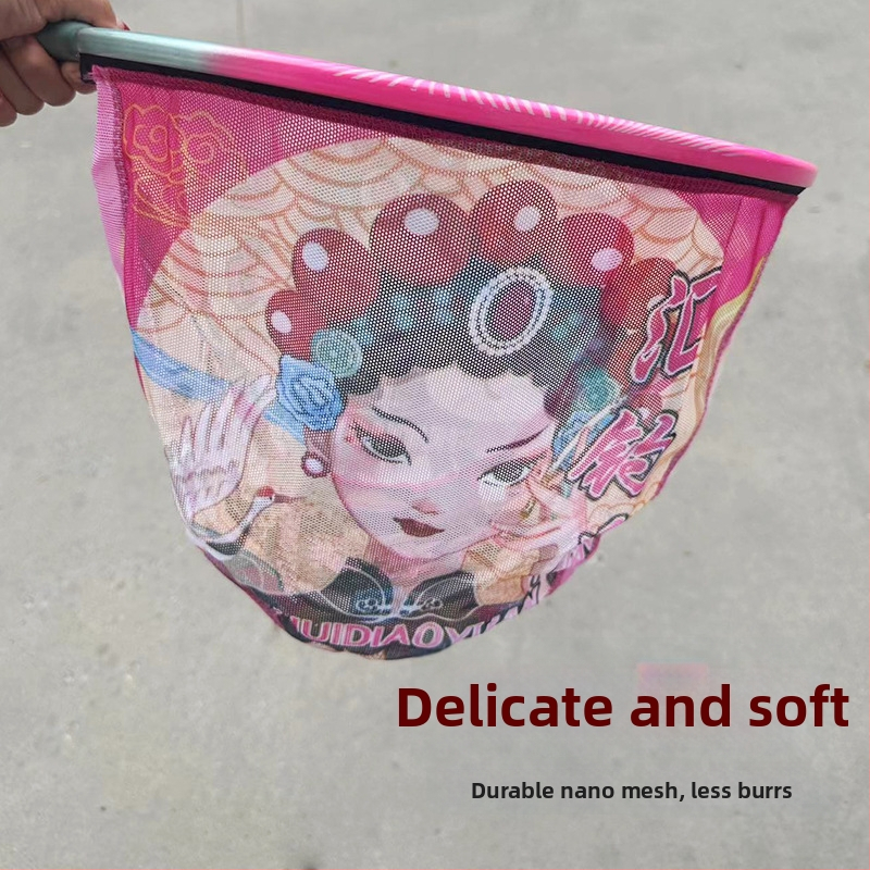 Cap de plasă pentru pescuit din carbon nano cu plasă fină, uscare rapidă, anti-înnodare, adânime 25–30 cm