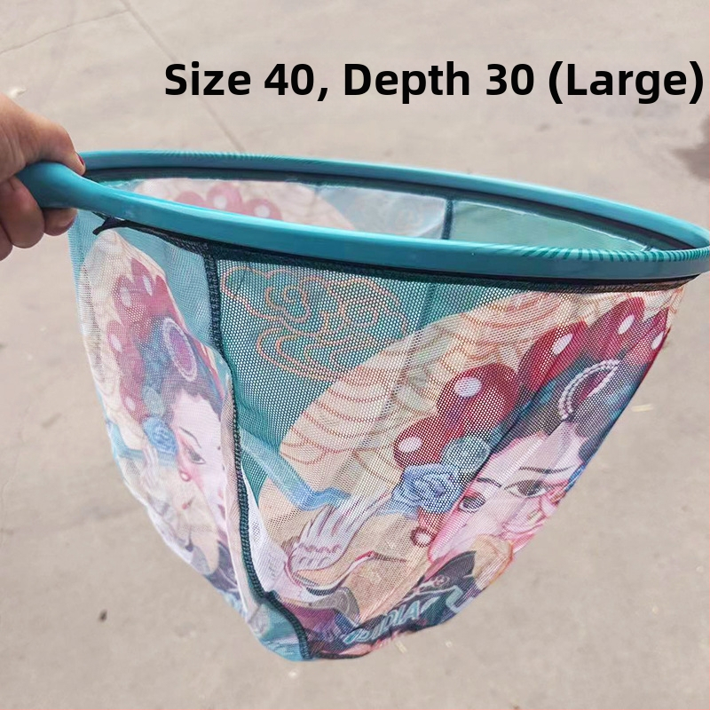 Cap de plasă pentru pescuit din carbon nano cu plasă fină, uscare rapidă, anti-înnodare, adânime 25–30 cm