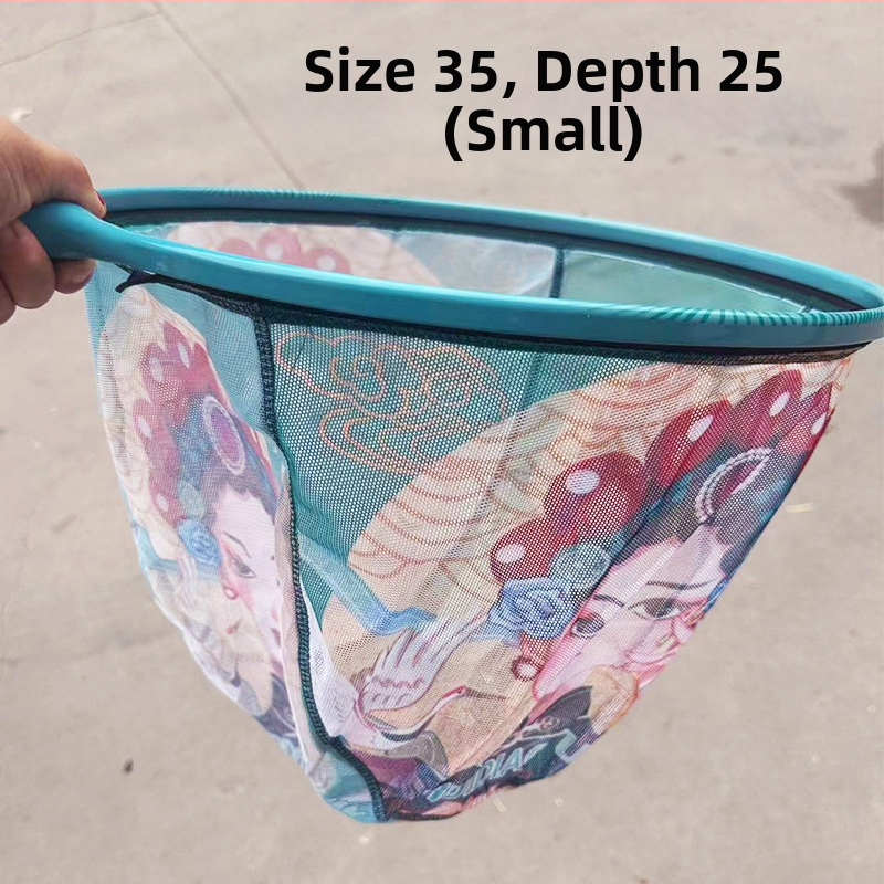 Cap de plasă pentru pescuit din carbon nano cu plasă fină, uscare rapidă, anti-înnodare, adânime 25–30 cm