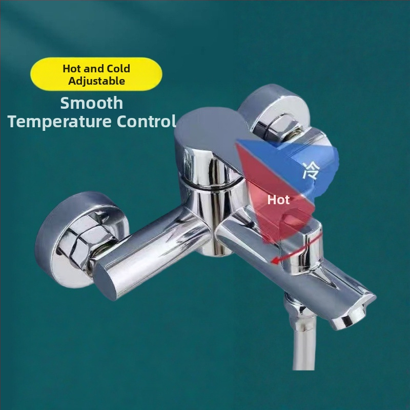 Κρυφό σετ ντους από ανοξείδωτο χάλυβα 304, περιστρεφόμενη κεφαλή ψεκασμού, εξοικονόμηση νερού, διπλός έλεγχος ζεστού-κρύου, ένα πάτημα για διακοπή νερού, 0–90°C