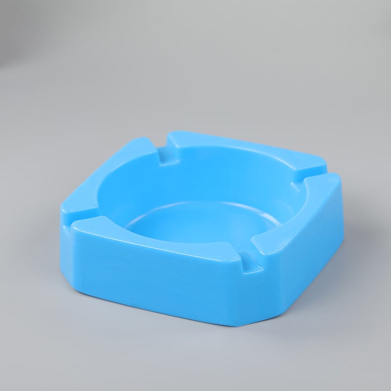 Cenușar pătrat din melamină — imprimare cu logo, personalizabil, pentru birou și bar