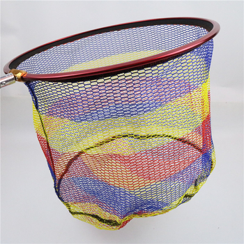 Cap de plasă de pescuit din aliaj de aluminiu, silicon rotund, îngroșat pentru pești mari, pentru competiții de pescuit în aer liber