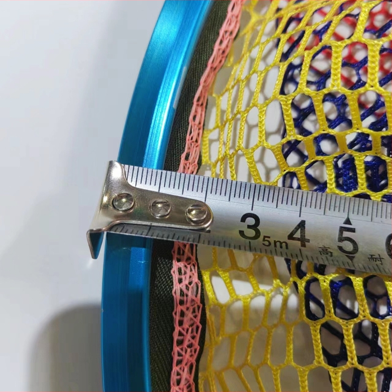 Cap de plasă de pescuit din aliaj de aluminiu, silicon rotund, îngroșat pentru pești mari, pentru competiții de pescuit în aer liber