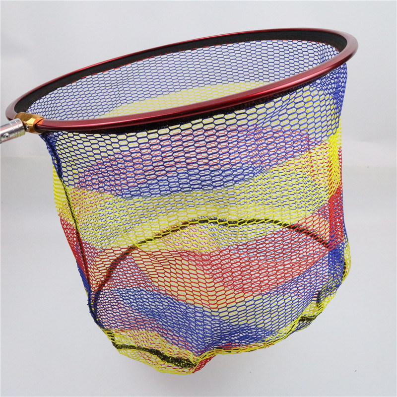Cap de plasă de pescuit din aliaj de aluminiu, silicon rotund, îngroșat pentru pești mari, pentru competiții de pescuit în aer liber