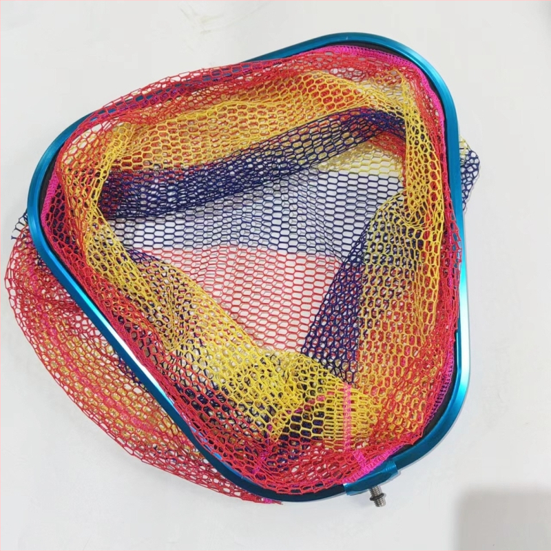 Cap de plasă de pescuit din aliaj de aluminiu, silicon rotund, îngroșat pentru pești mari, pentru competiții de pescuit în aer liber