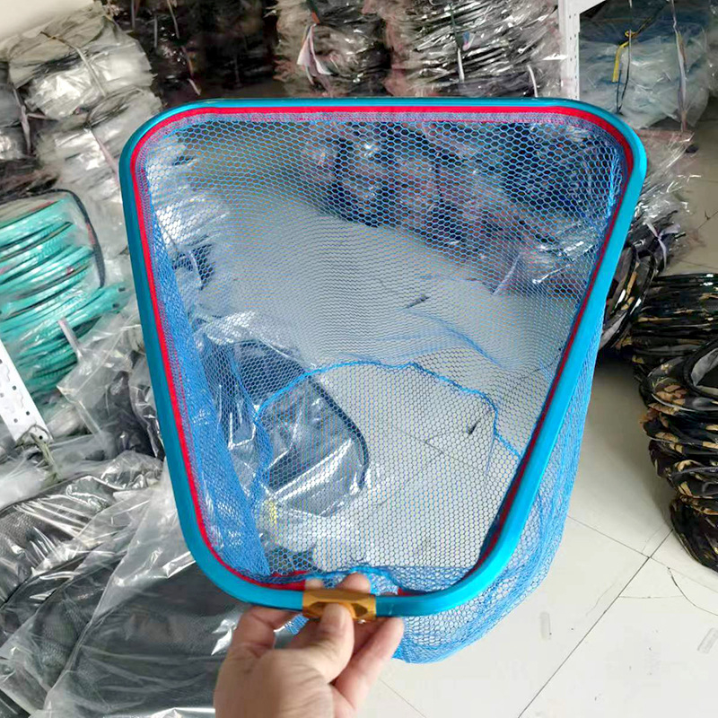 Cap de plasă de pescuit din aliaj de aluminiu, silicon rotund, îngroșat pentru pești mari, pentru competiții de pescuit în aer liber