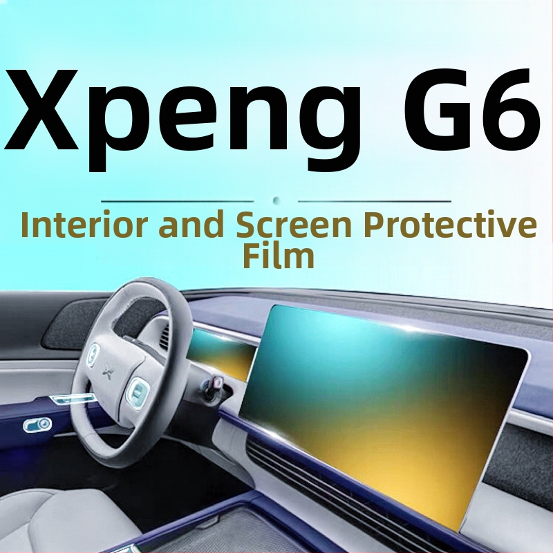 Folie TPU pentru Xiaopeng G6 – protecție pentru ecran interior, clusterul de instrumente și ecranul de navigație