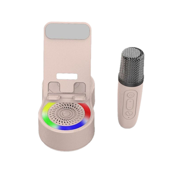 Hordozható Bluetooth hangszóró karaoké funkcióval, Bluetooth 5.3, 5 W kimenet, beépített 1200–2000 mAh akkumulátor, frekvenciaválasz 100 Hz–20 kHz, 15 m hatótávolság