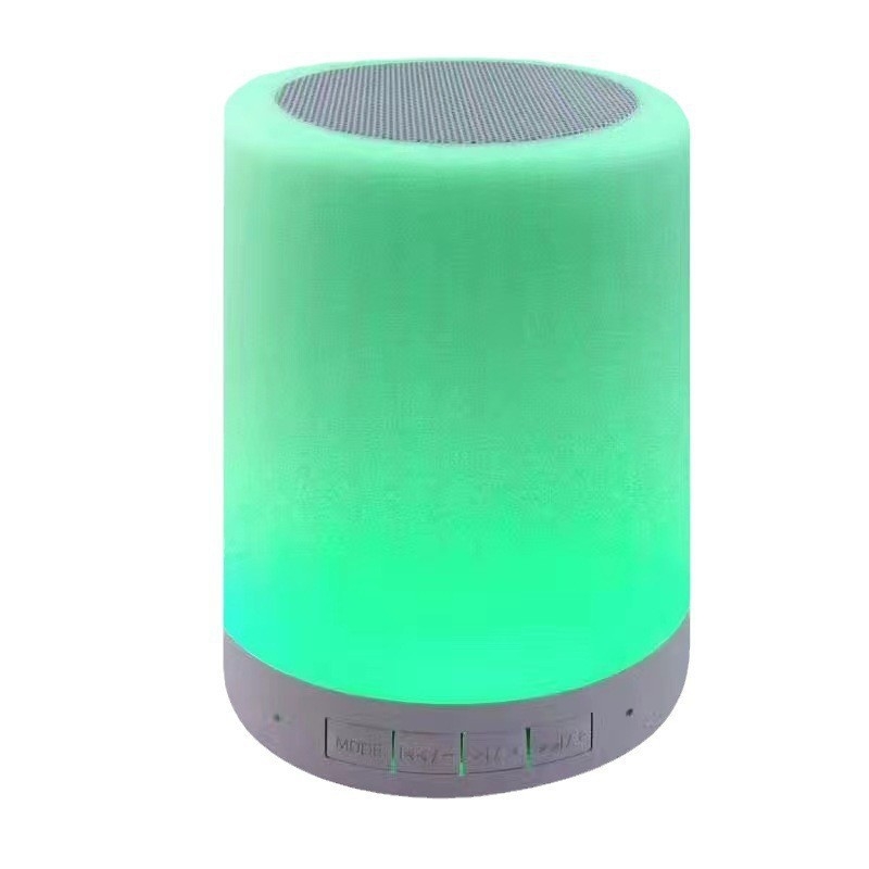 USB taplámpa Bluetooth-hangsugóval, LED színváltó éjszakai fény, Bluetooth 5.2, 10 m hatótáv, IPX4 vízálló, USB-tápellátás, beépített 300–500 mAh akkumulátor