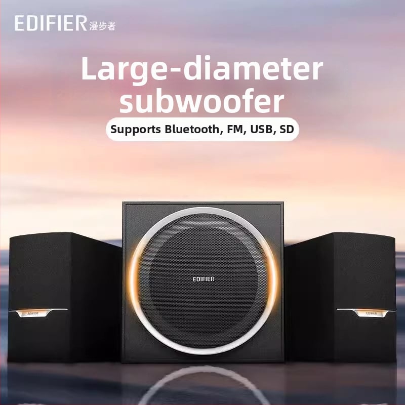 Edifier R303BT Bluetooth επιτραπέζιο ηχείο 2.1 με ενεργό υπογούφερ, εύρος 100 Hz–20 kHz, USB