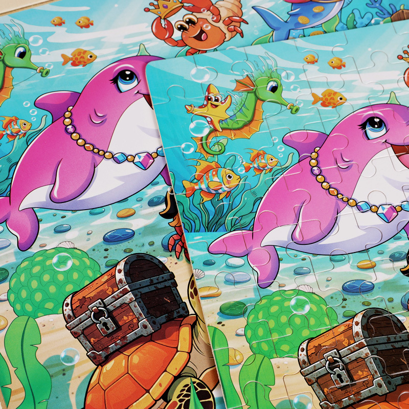 Drveni plošni puzzle za djecu — 100 komada, DIY prijateljski, uzrast 4–6 godina (Materijal: drvo; Broj komada: 100; Kategorija proizvoda: plošni puzzle; Uzrast: 4–6 godina; DIY: Da)