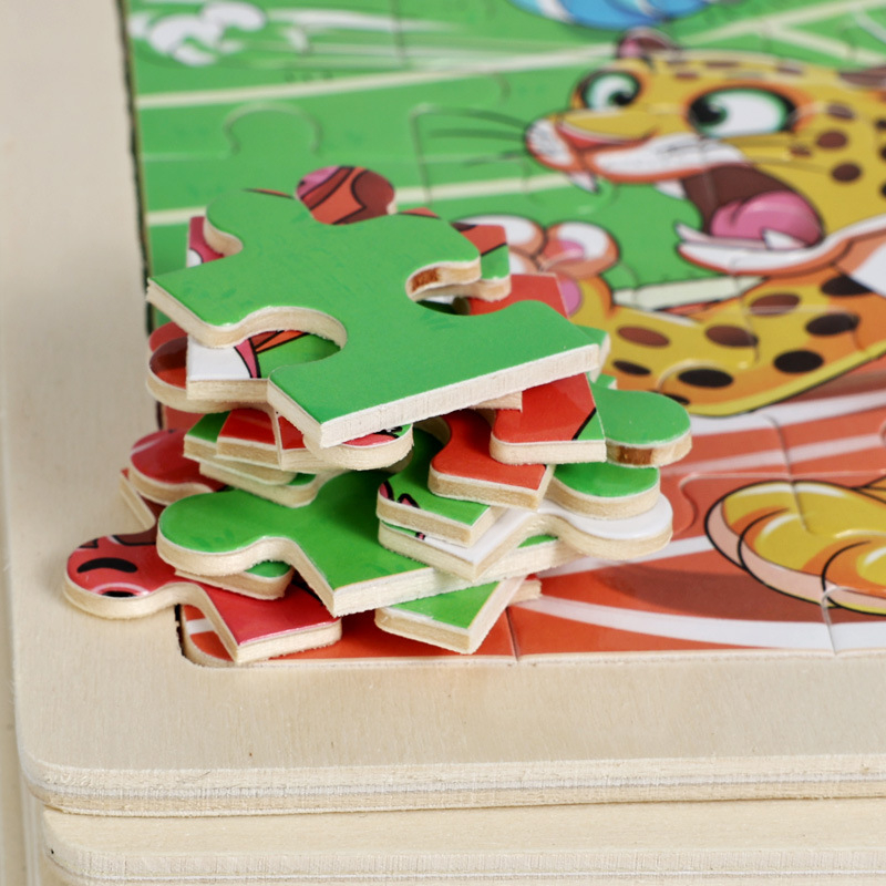 Drveni plošni puzzle za djecu — 100 komada, DIY prijateljski, uzrast 4–6 godina (Materijal: drvo; Broj komada: 100; Kategorija proizvoda: plošni puzzle; Uzrast: 4–6 godina; DIY: Da)