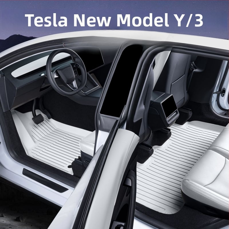 Πάτωμα αυτοκινήτου για Tesla Model 3 και Model Y με πλήρες κάλυμμα, TPES υλικό, χωρίς λογότυπο