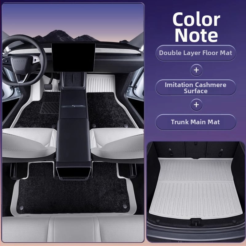 Πάτωμα αυτοκινήτου για Tesla Model 3 και Model Y με πλήρες κάλυμμα, TPES υλικό, χωρίς λογότυπο