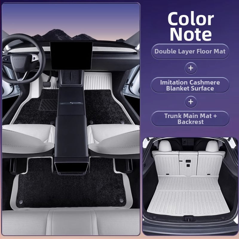 Πάτωμα αυτοκινήτου για Tesla Model 3 και Model Y με πλήρες κάλυμμα, TPES υλικό, χωρίς λογότυπο