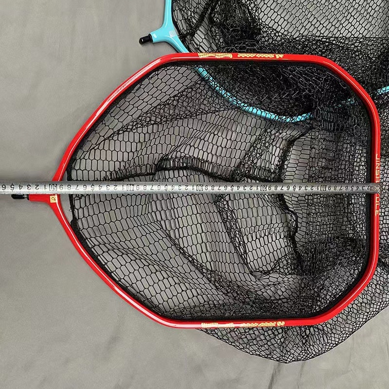 Fishnado hálófej integrált megerősítéssel és vastag ragasztott hálóanyaggal – szén- és alumínium konstrukció