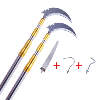 Telescopna šipka od nehrđajućeg čelika za podrezivanje grana - izvlačna, 3-6 odjeljaka, težina 0,5-2,5 kg