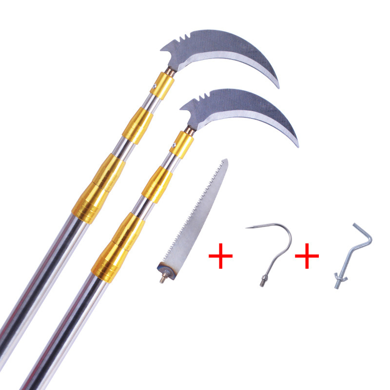 Telescopna šipka od nehrđajućeg čelika za podrezivanje grana - izvlačna, 3-6 odjeljaka, težina 0,5-2,5 kg