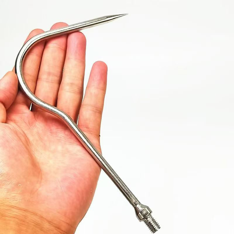 Ice Fishing Skimmer Head, Rozsdamentes acél, Jégbontó, Horgászfelszerelés