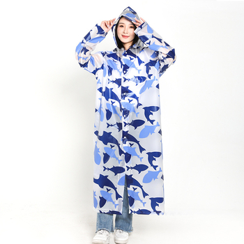 EVA esőkabát túrázáshoz – teljes nyomtatással karikatúra gyümölcsök és állatok mintájával, többször használható, poncsó stílus