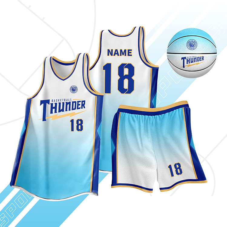 Košarkaški uniformni komplet - Unisex, Sve sezone, 100% poliester s podstavom, broj ispisan po narudžbi