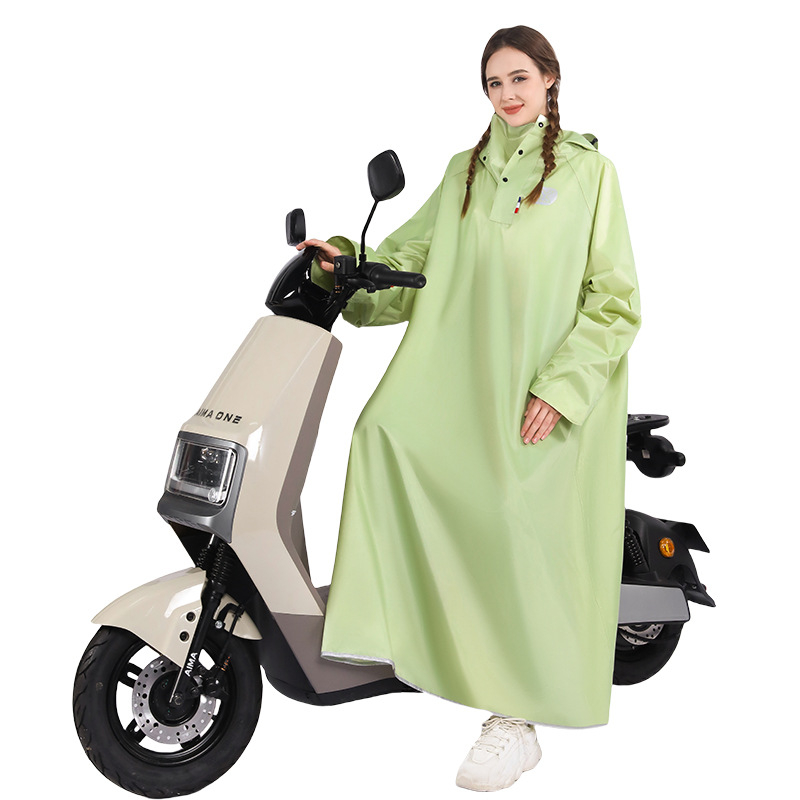 Egyrészes esőköpeny motorkerékpárokhoz és elektromos járművekhez, vastag Oxford anyag, PVC ragasztó vízálló réteg, felnőtteknek
