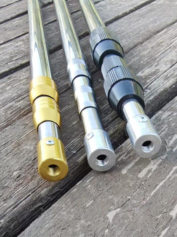 Rozsdamentes acél teleszkópos horgászhálóbot, 2–6 szakasz, állítható pozíció