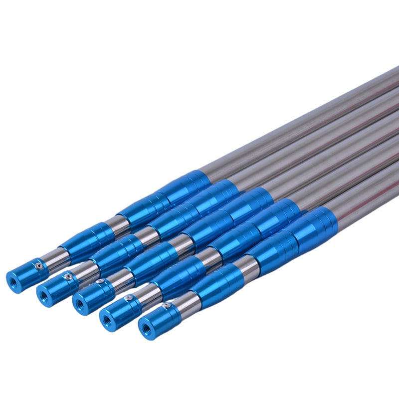 Rozsdamentes acél teleszkópos horgászhálóbot, 2–6 szakasz, állítható pozíció