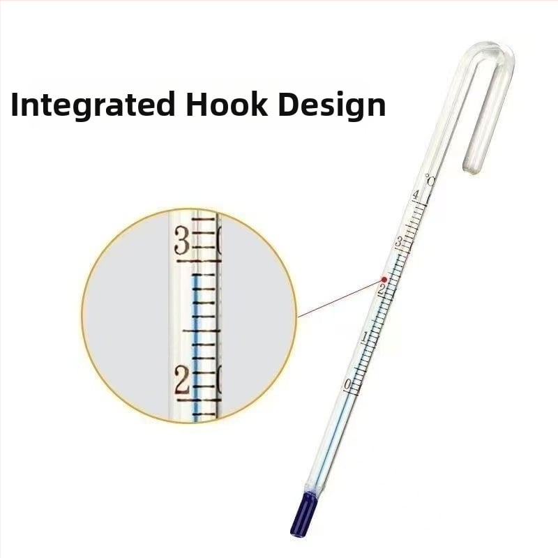 Termometru pentru acvariu – tijă de sticlă, plutitor, design de tip cârlig, detectare în timp real a temperaturii apei