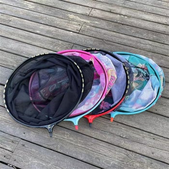 Legyezőhorgász hálófej, cserélhető nylon hálóval, leválasztható fej, különleges alakú alumínium ötvözet, állítható mélység