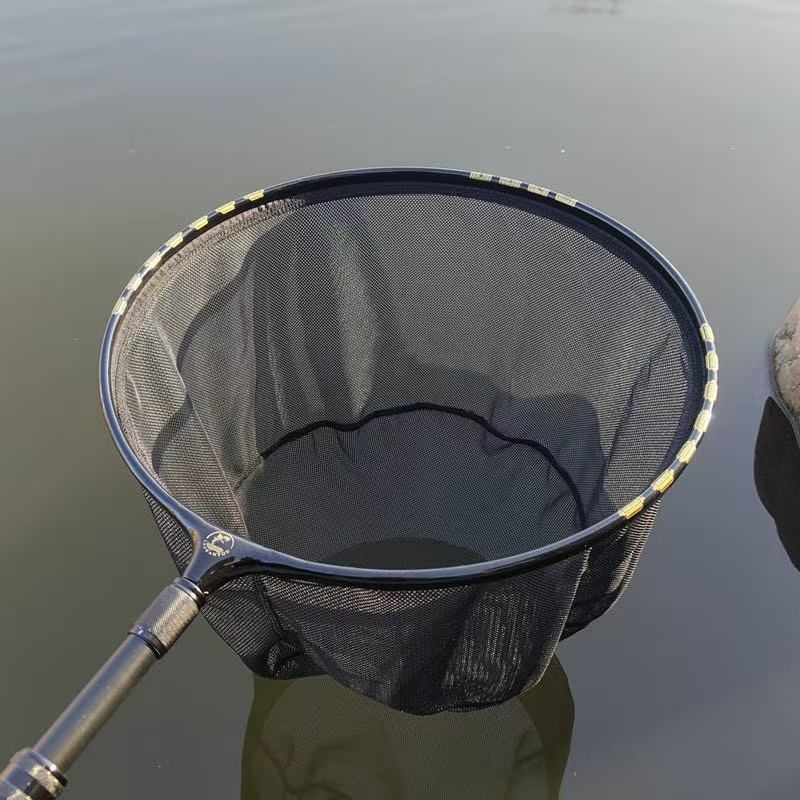 Legyezőhorgász hálófej, cserélhető nylon hálóval, leválasztható fej, különleges alakú alumínium ötvözet, állítható mélység