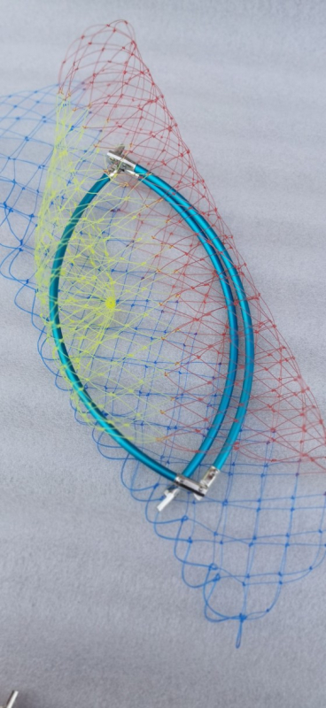 Sklopivi kružni mrežni prsten od aluminijske legure, s 8 mm spojkom – ribolovna oprema