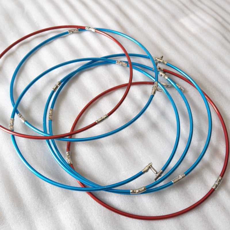 Sklopivi kružni mrežni prsten od aluminijske legure, s 8 mm spojkom – ribolovna oprema