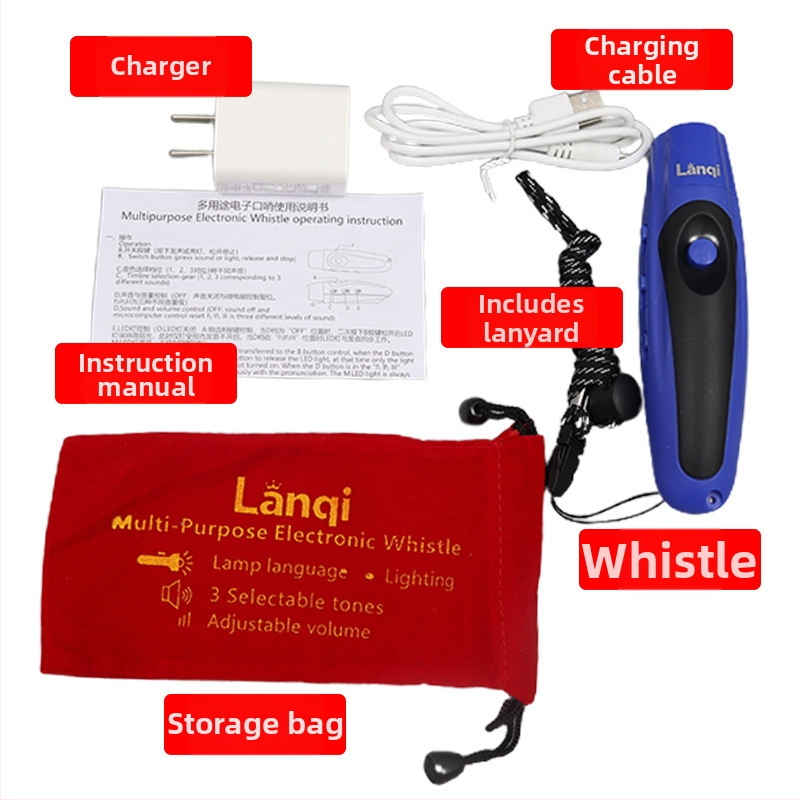 Myka Fluieră electronică de arbitru – ABS reîncărcabil, sunet puternic, pentru baschet și volei