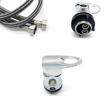 Krevetni miješac za šampon – topla/hladna voda, keramički disk, tijelo od cinkovog legura