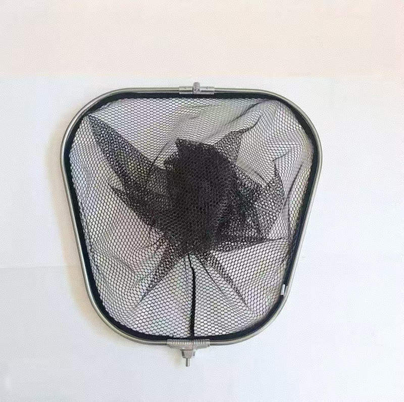 Összecsukható horgász háló nagy halakhoz; nejlon háló ragasztó bevonattal; teherbírás 100