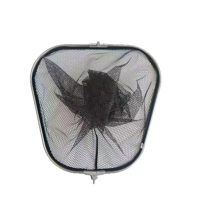 Összecsukható horgász háló nagy halakhoz; nejlon háló ragasztó bevonattal; teherbírás 100